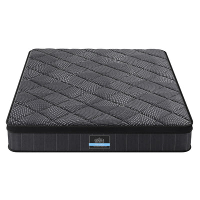 Giselle Bedding Queen Mattress 25cm Pocket Spring Latex Euro Top Medium Firm Bed