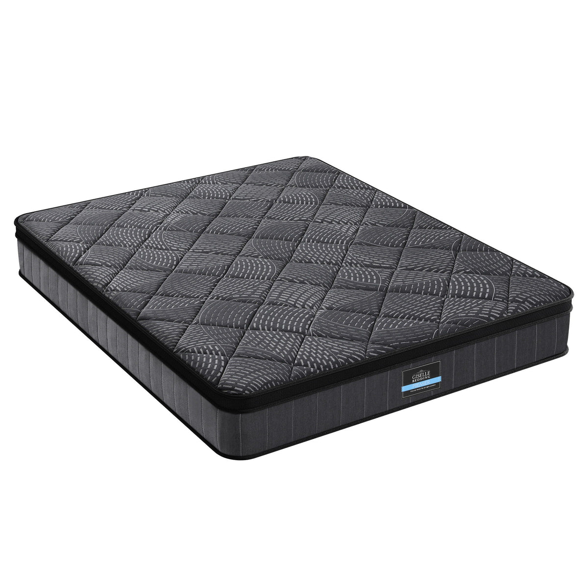 Giselle Bedding Queen Mattress 25cm Pocket Spring Latex Euro Top Medium Firm Bed Awezingly