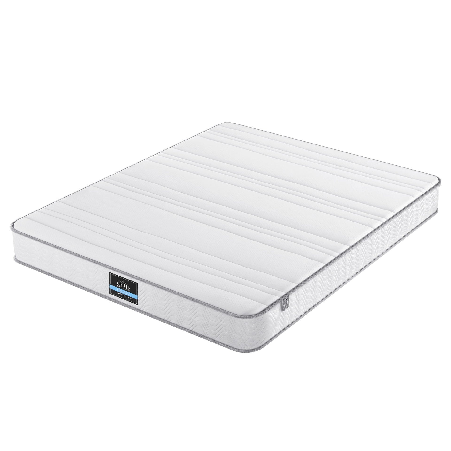 Giselle Queen Mattress 20cm with Reinforced Edge Support Egg-Crate Foam Awezingly