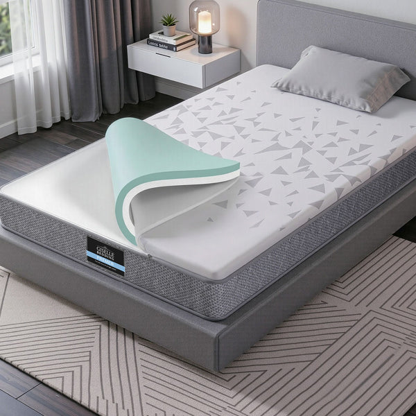 Giselle Bedding King Single Mattress 23cm Pocket Spring Mattress with Adjustable Firmness Reversible Foam Layer for Medium Firm & Firm Support Motion Isolation Bedroom Bed Giselle Bedding