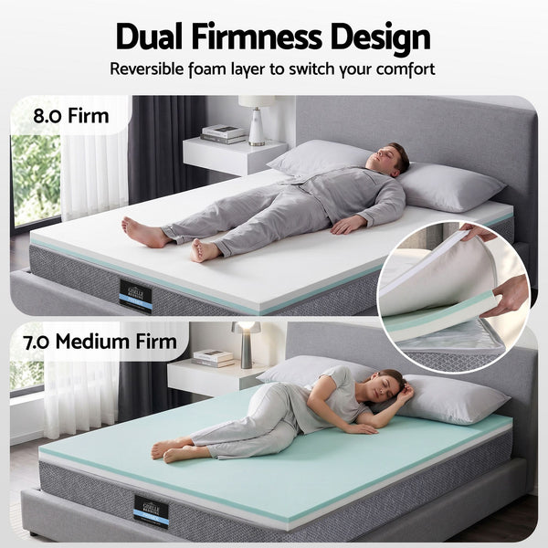 Giselle Bedding Queen Mattress 23cm Pocket Spring Mattress with Adjustable Firmness Reversible Foam Layer for Medium Firm & Firm Support Motion Isolation Bedroom Bed Giselle Bedding