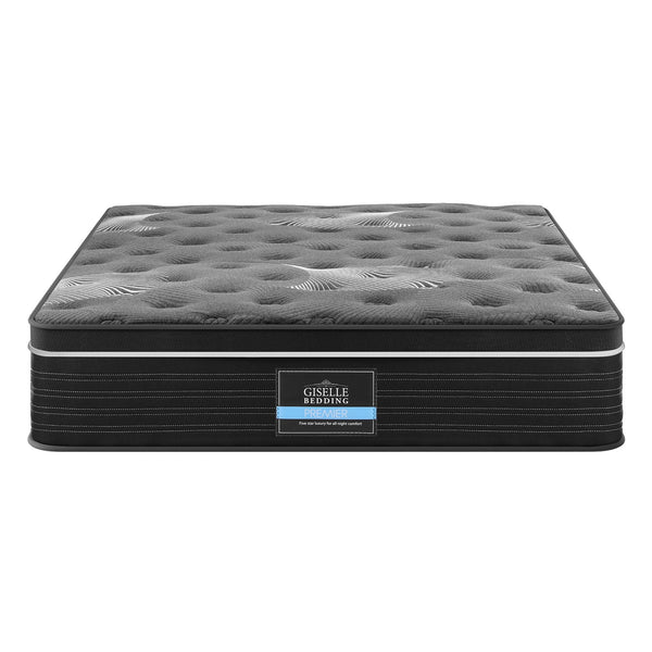 Giselle Bedding 35cm Mattress Graphene Memory Foam Medium Firm Euro Top Mattresses Double Awezingly