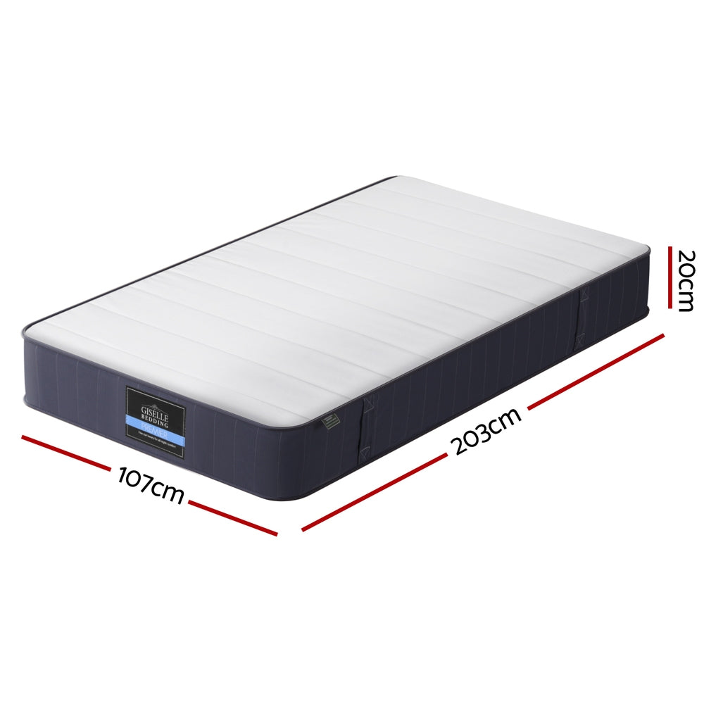 20cm Giselle Mattress King Single Bed Pocket Spring Mattresses Awezingly