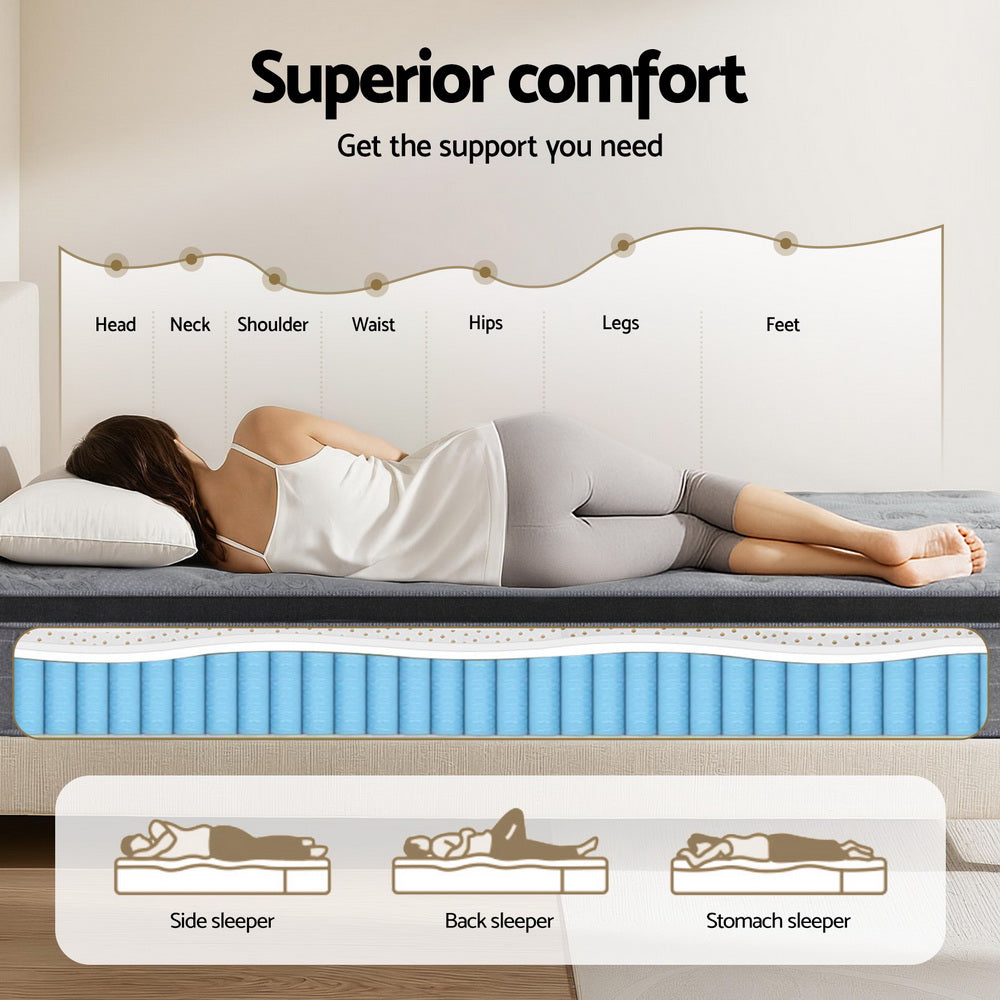 26cm Giselle Mattress King Single Latex Foam Mattresses Awezingly