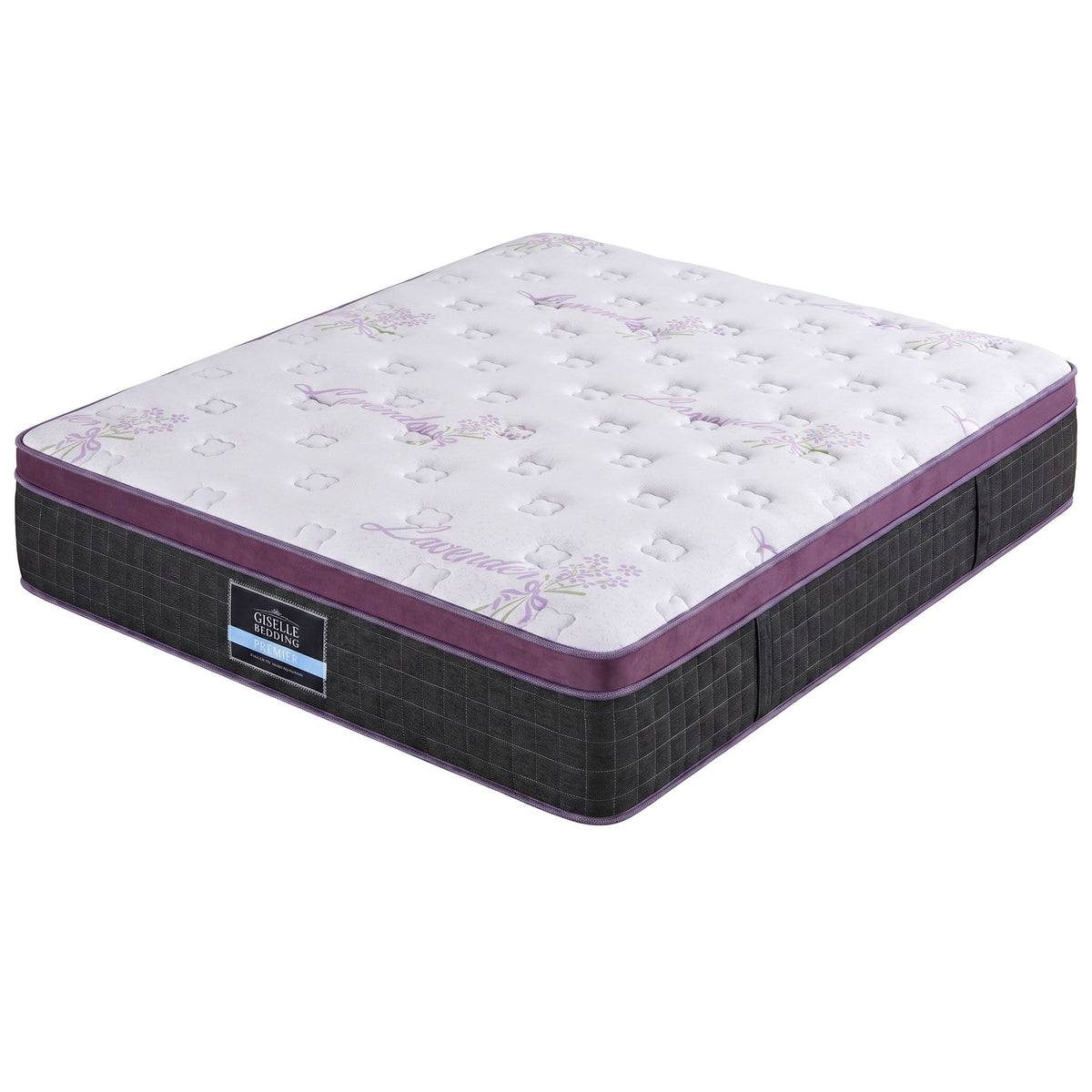 Giselle Double Euro Top Mattress Firm Pocket Spring Edge Support Awezingly