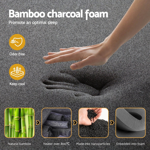 35cm Giselle Mattress Double Bed Bamboo Pocket Firm Foam Giselle Bedding