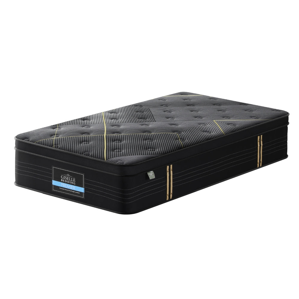 35cm Giselle Mattress King Single Bed Bamboo Pocket Firm Foam Awezingly