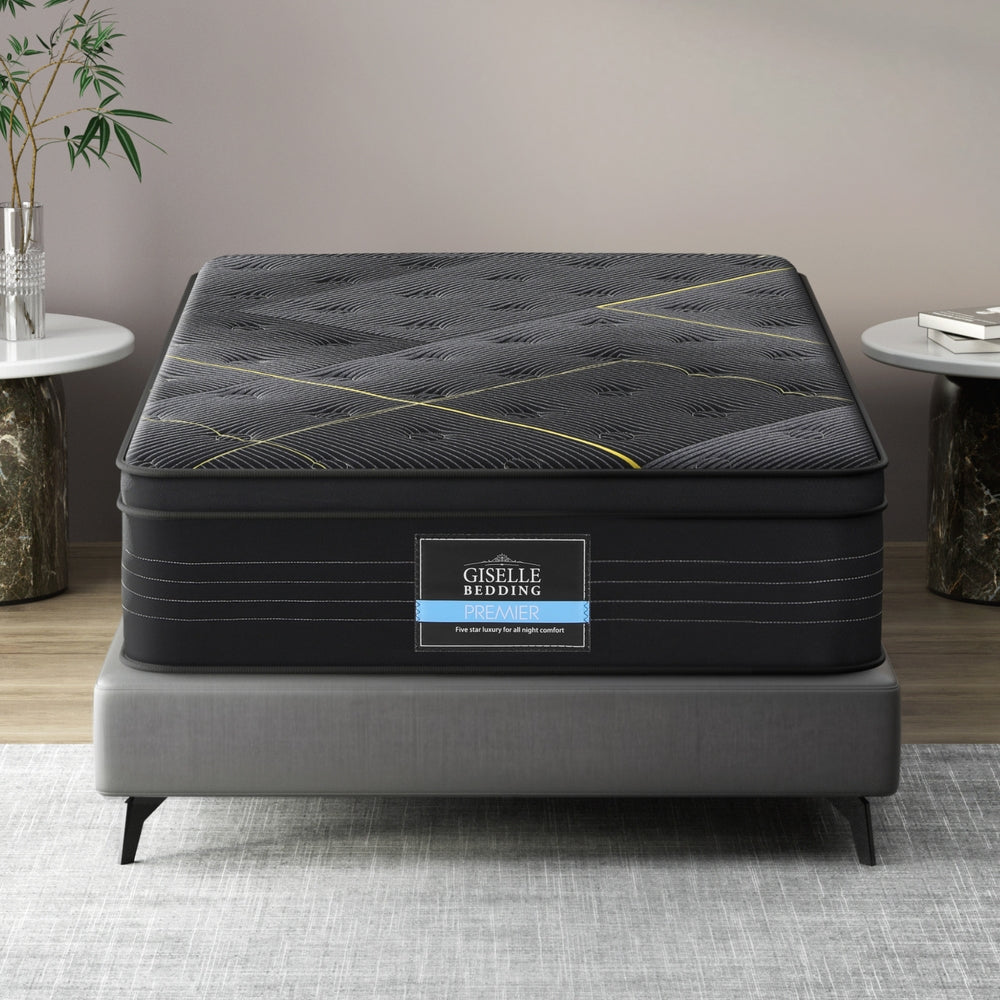 35cm Giselle Mattress King Single Bed Bamboo Pocket Firm Foam Awezingly