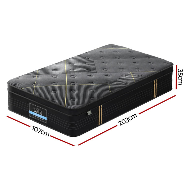 35cm Giselle Mattress King Single Bed Bamboo Pocket Firm Foam Giselle Bedding