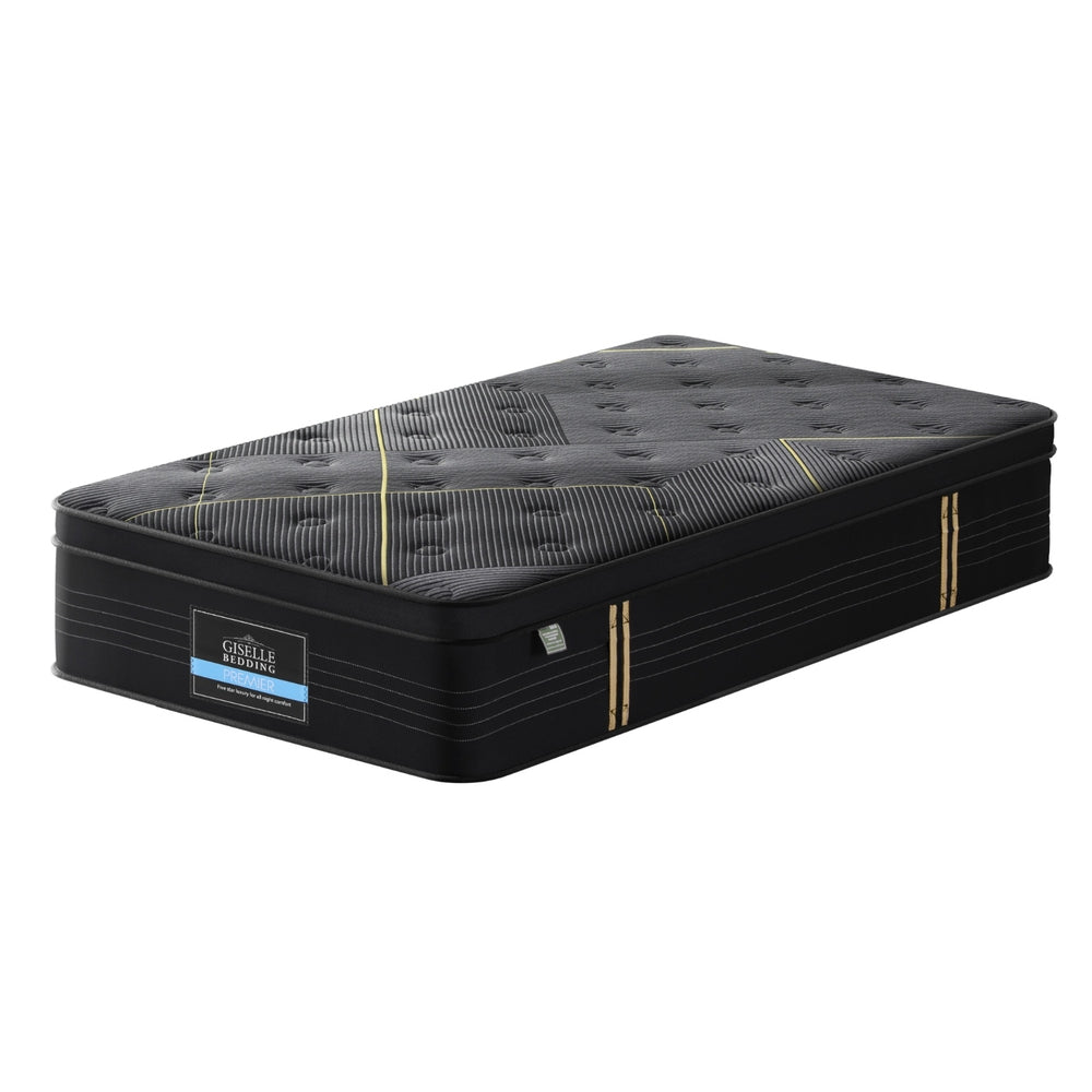35cm Giselle Mattress King Single Bed Bamboo Pocket Firm Foam Giselle Bedding