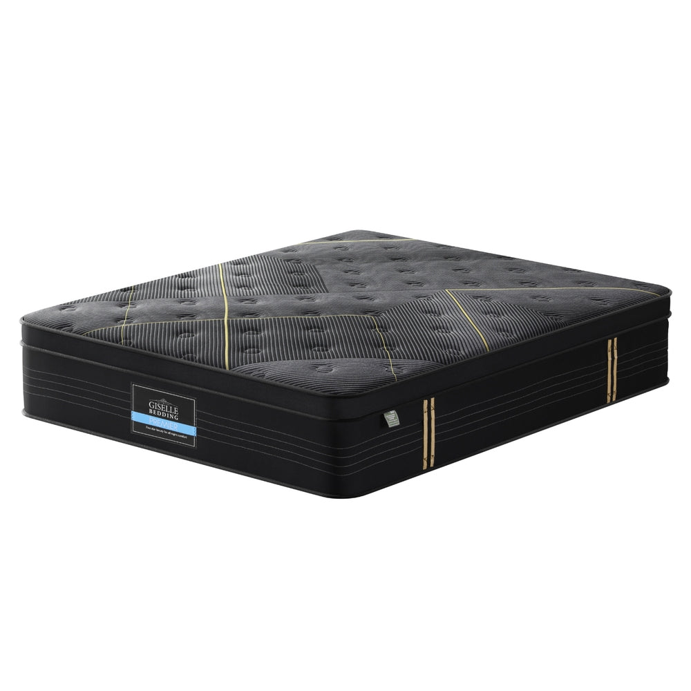 35cm Giselle Mattress Queen Bed Bamboo Pocket Firm Foam Awezingly