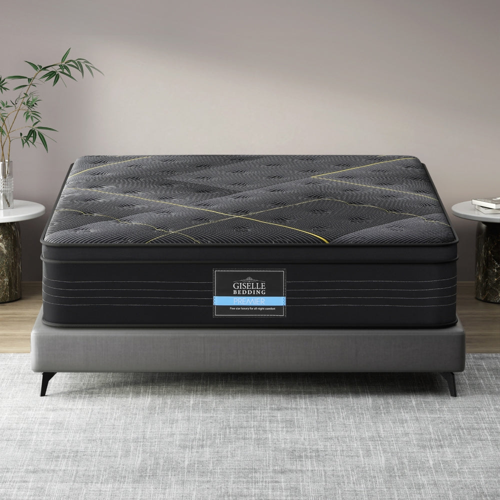 35cm Giselle Mattress Queen Bed Bamboo Pocket Firm Foam Awezingly