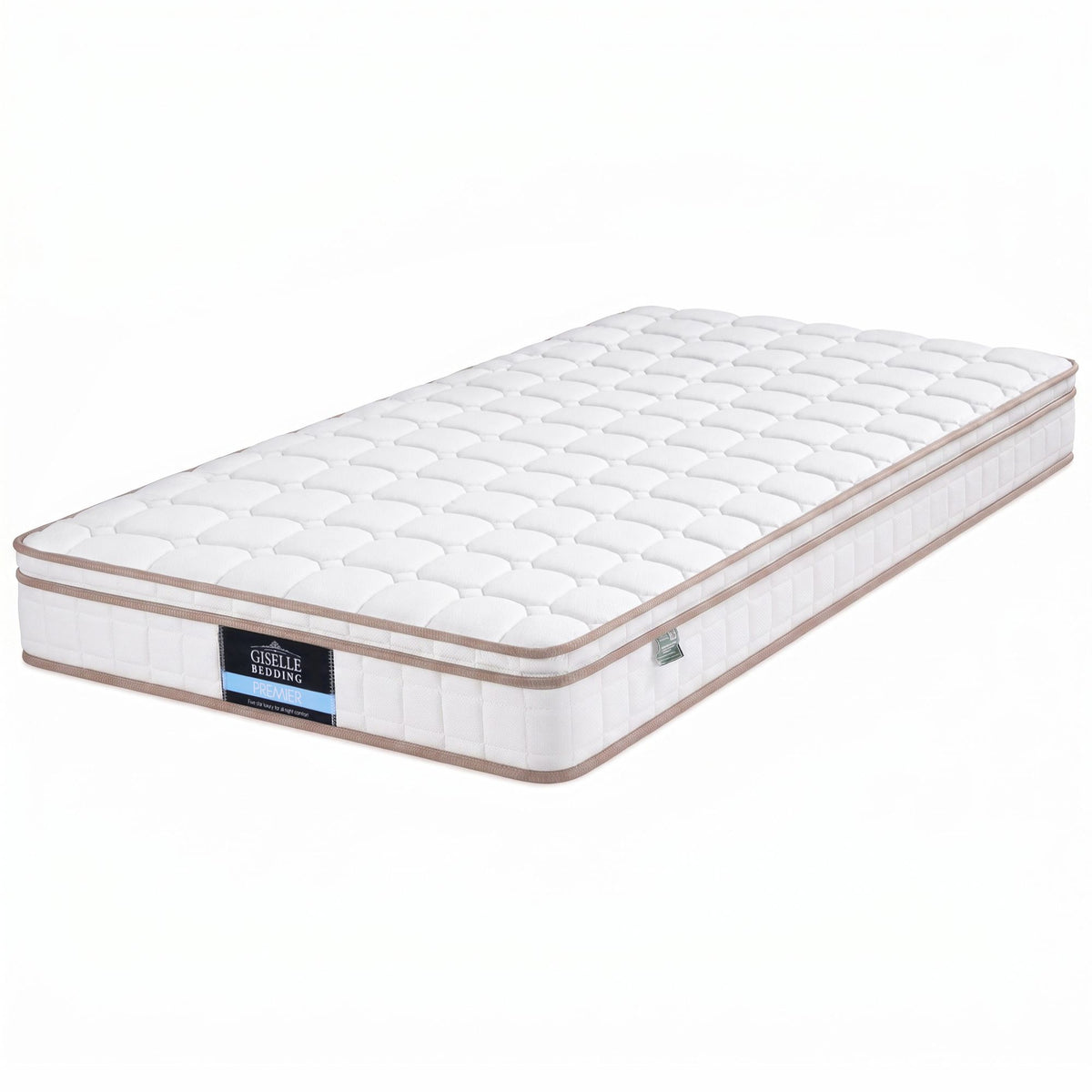 Giselle 20cm Firm King Single Mattress Pocket Spring for Bedroom or Guest Room Awezingly