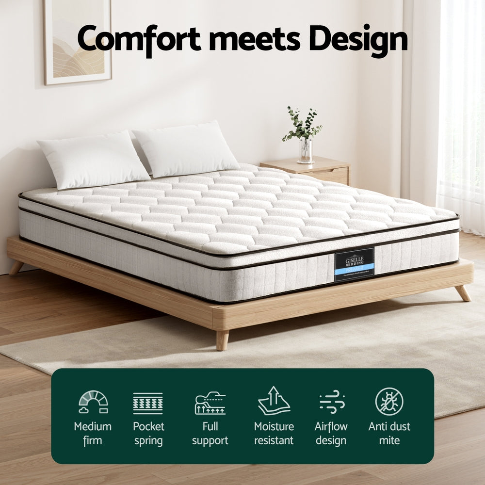 22cm Giselle Mattress Queen Size Awezingly