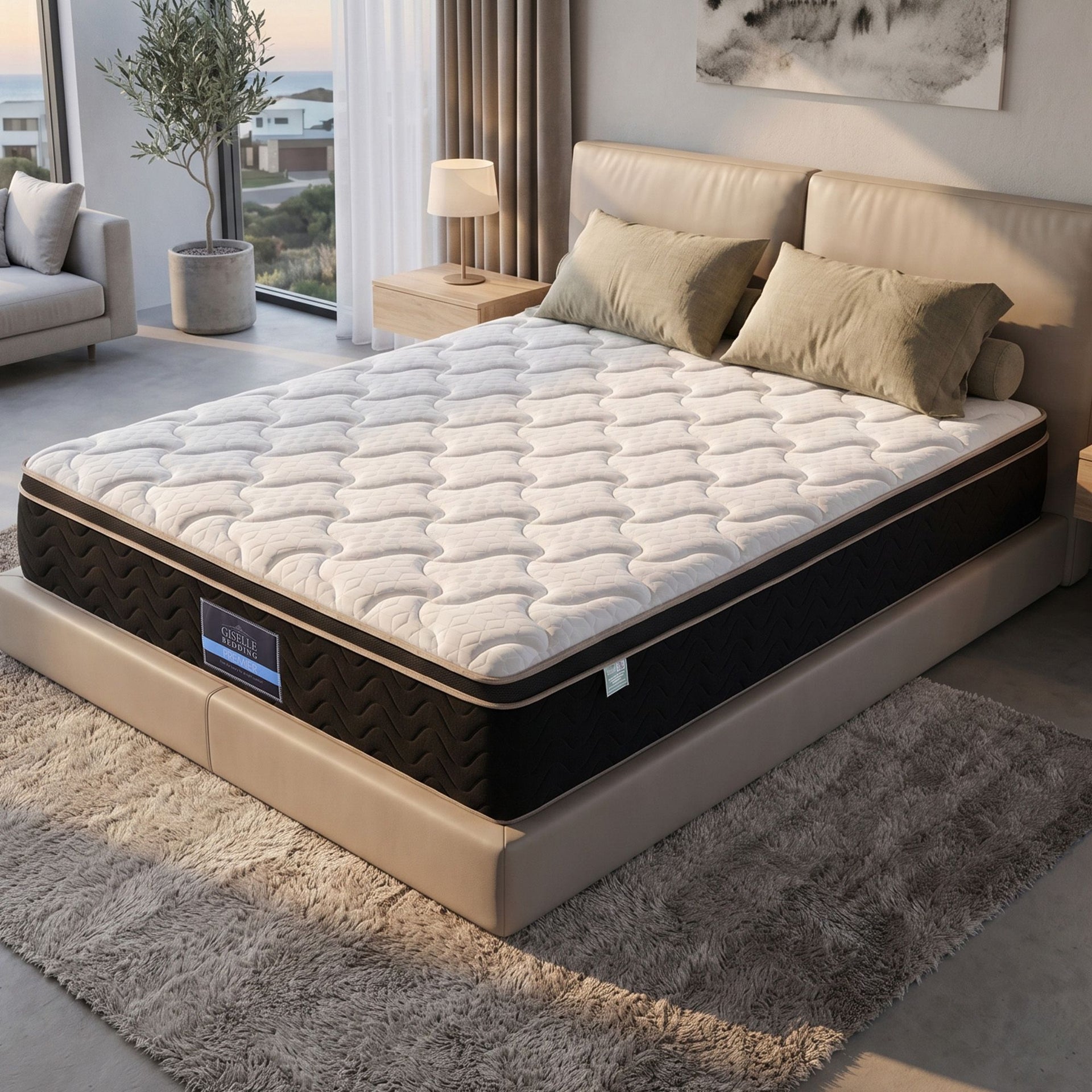 Giselle 35cm King Mattress Firm with Copper Memory Foam and Edge Support Awezingly