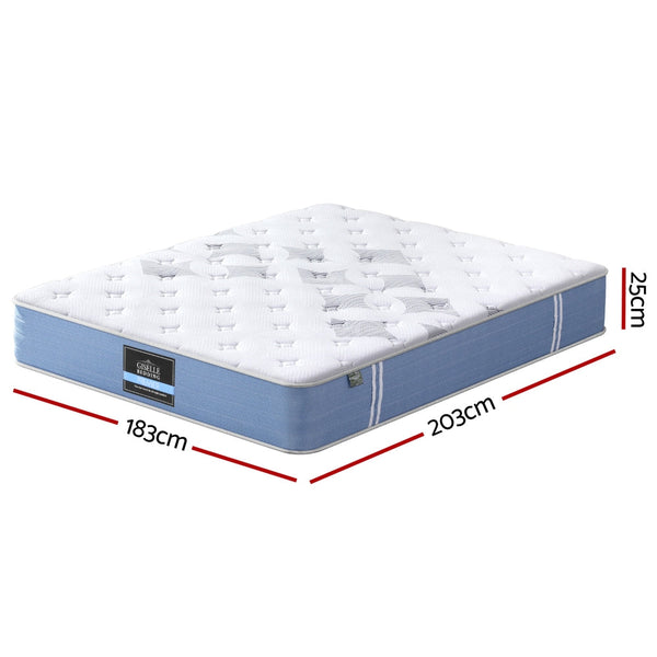 25cm Giselle Mattress King Bed Pocket Spring Mattresses Giselle Bedding