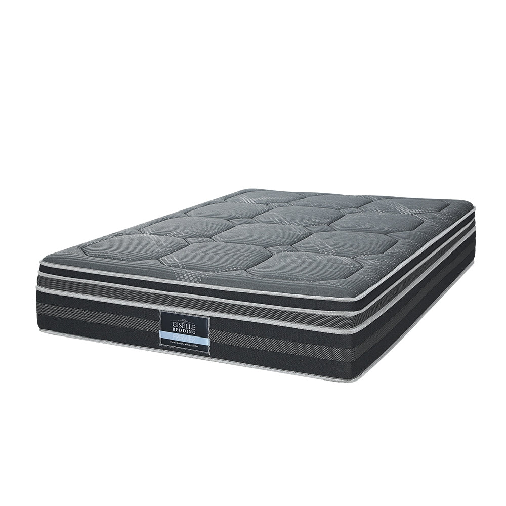 Giselle 35CM KING Mattress Bed 7 Zone Dual Euro Top Pocket Spring Medium Firm Giselle Bedding
