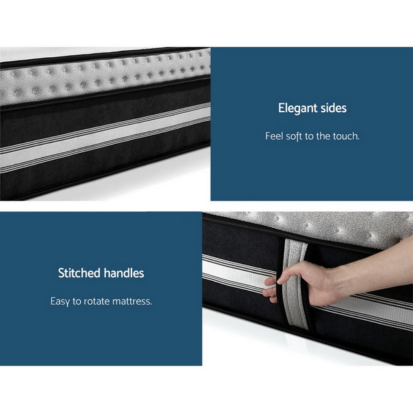 Giselle Bedding Galaxy Euro Top Cool Gel Pocket Spring Mattress 35cm Thick Double Giselle Bedding