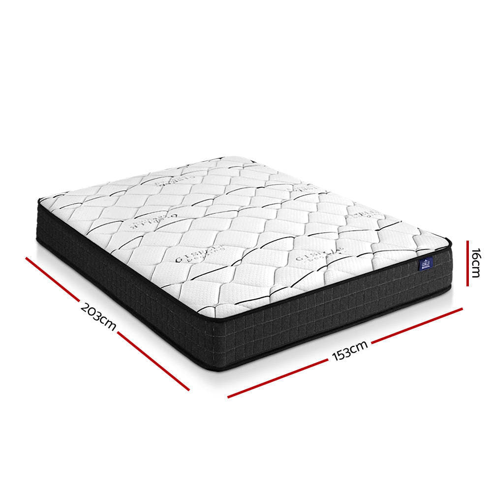 Giselle Bedding Glay Bonnell Spring Mattress 16cm Thick Queen Giselle Bedding