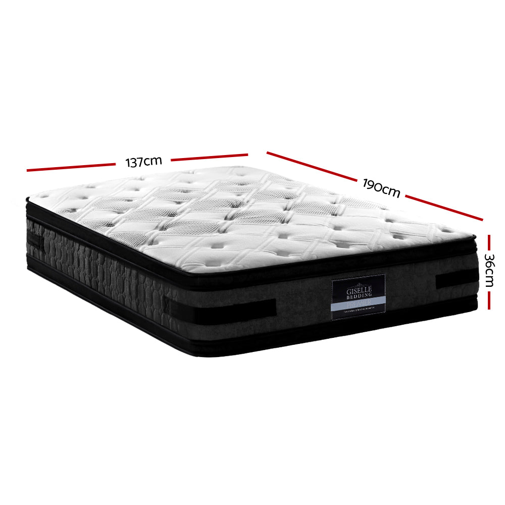 Giselle Bedding Luna Euro Top Cool Gel Pocket Spring Mattress 36cm Thick Double Giselle Bedding