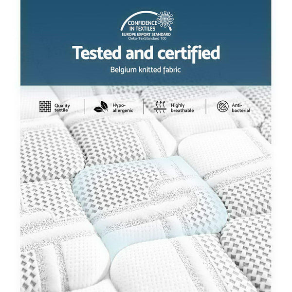 Giselle Bedding Luna Euro Top Cool Gel Pocket Spring Mattress 36cm Thick King Giselle Bedding