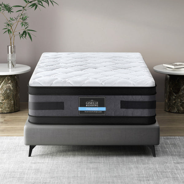Giselle Bedding Luna Euro Top Cool Gel Pocket Spring Mattress 36cm Thick King Single Giselle Bedding