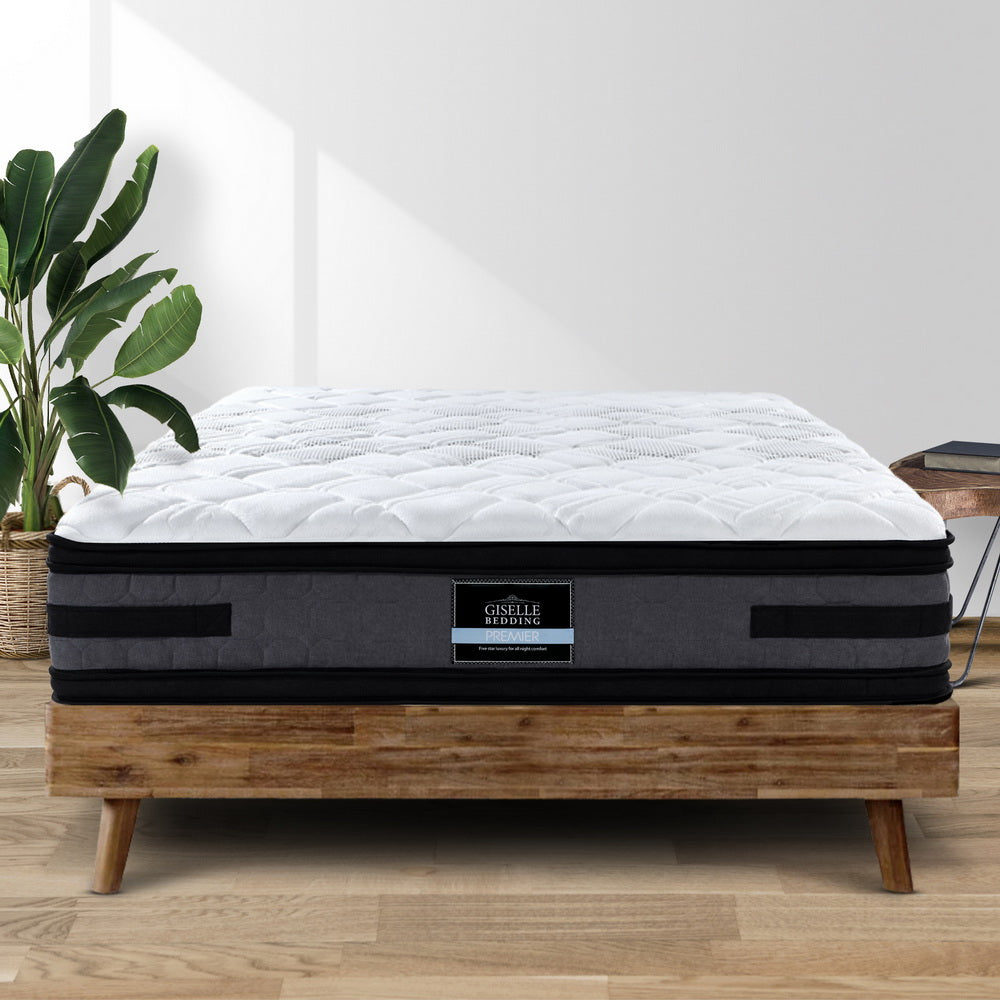 Giselle Bedding Luna Euro Top Cool Gel Pocket Spring Mattress 36cm Thick Queen Giselle Bedding