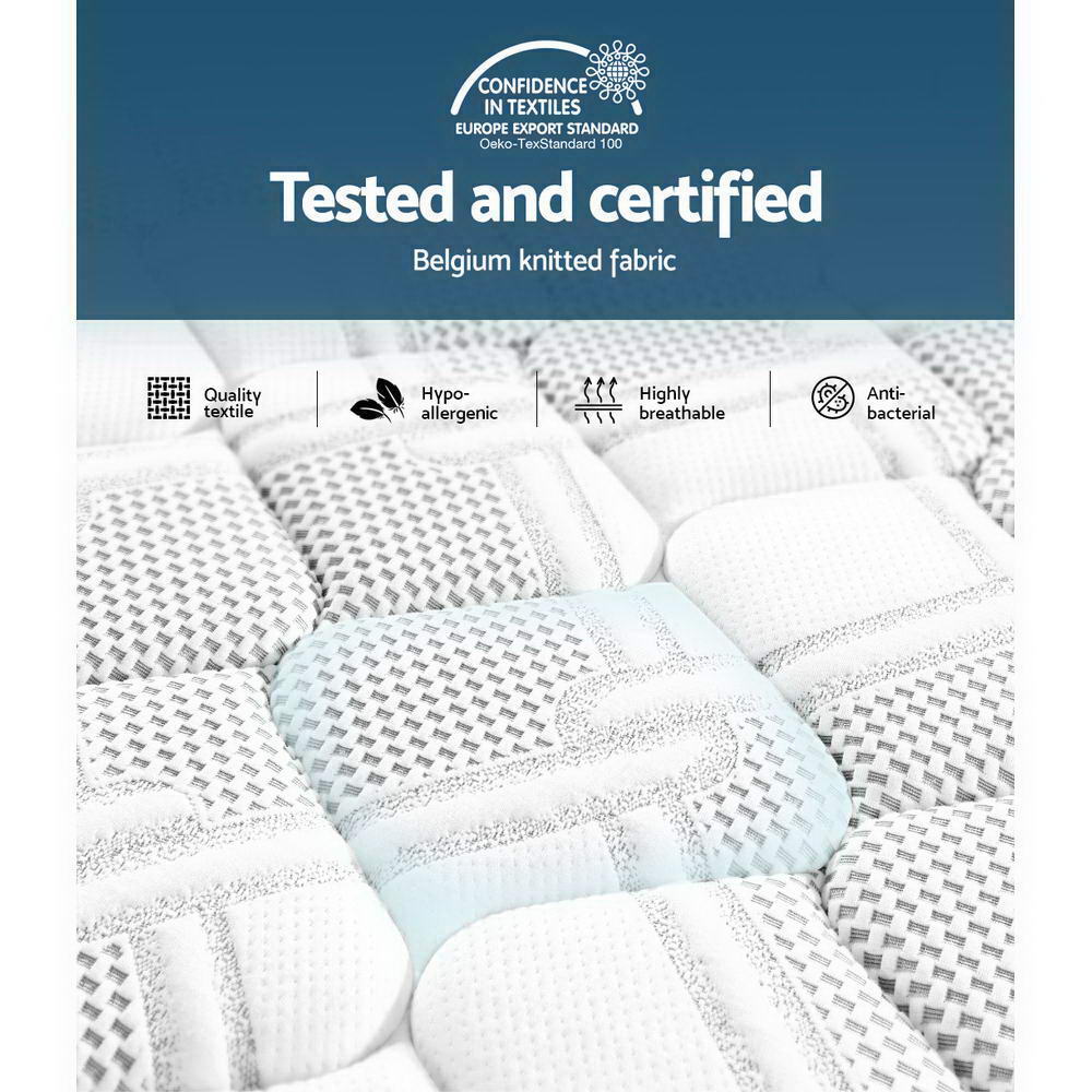 Giselle Bedding Luna Euro Top Cool Gel Pocket Spring Mattress 36cm Thick – Single Giselle Bedding