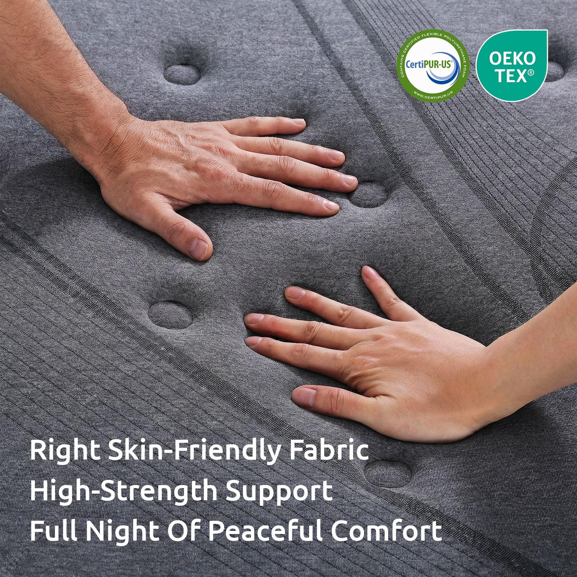 Levitex 33 cm Mattress 8.0 Extra Firm 7-Zone Pocket Spring Mattress with Dual-Row Edge Support & Breathable Knit Cover Double Awezingly