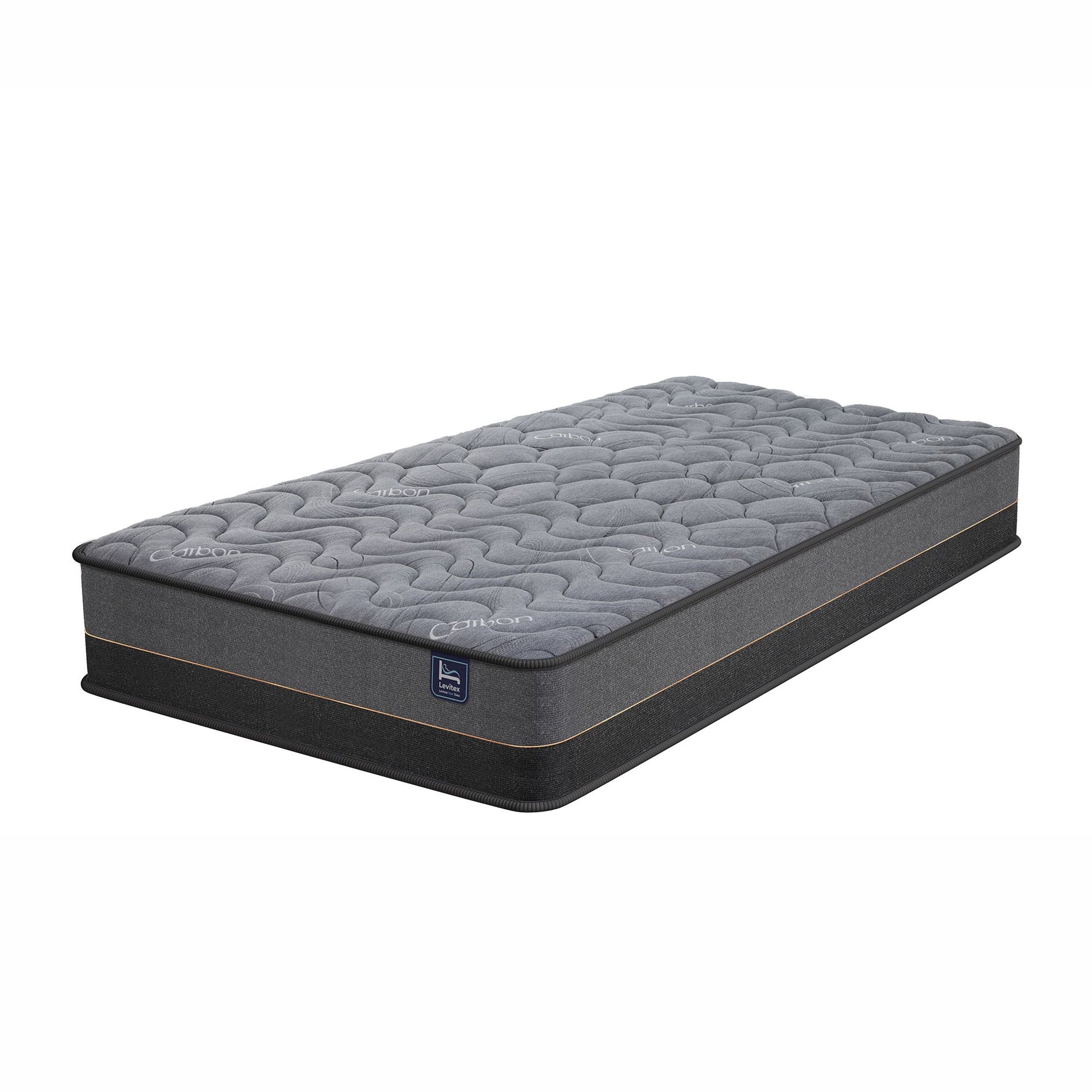 Levitex 25 cm Hybrid Pocket Spring Mattress Firm with 4cm Egg Crate Foam for Deep Sleep Bamboo Charcoal Fabric ‌King Single Awezingly