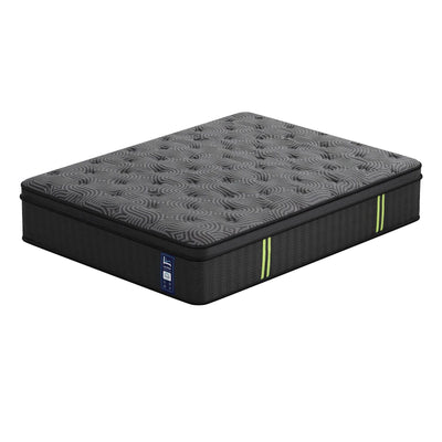 Levitex 34 cm Pocket Spring Mattress with Reinforced Edge Support & 5-Zone Pressure Relief Breathable Gel Memory Foam Hybrid Mattress for Back Pain king