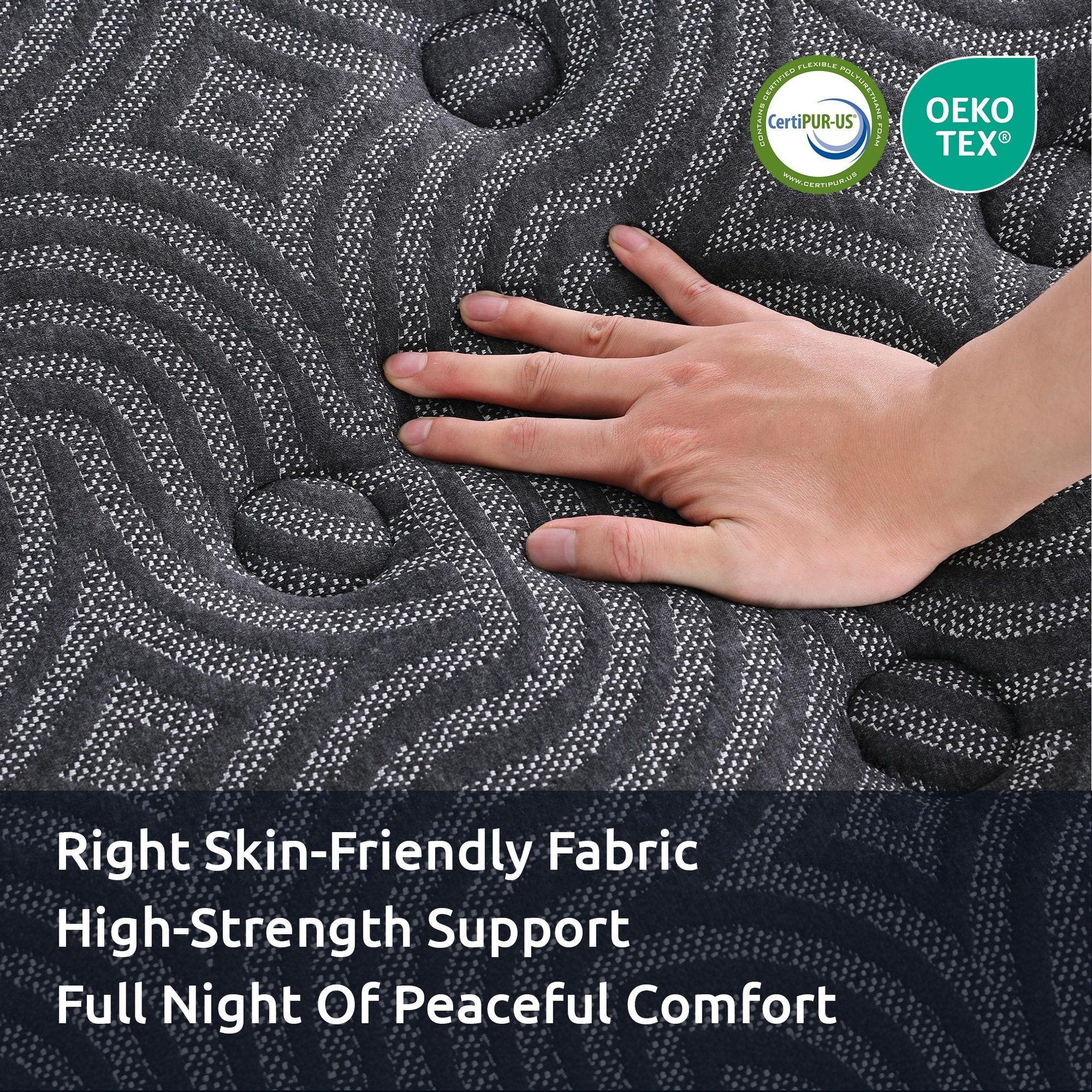 Levitex 34 cm Pocket Spring Mattress with Reinforced Edge Support & 5-Zone Pressure Relief Breathable Gel Memory Foam Hybrid Mattress for Back Pain ‌King Single Awezingly