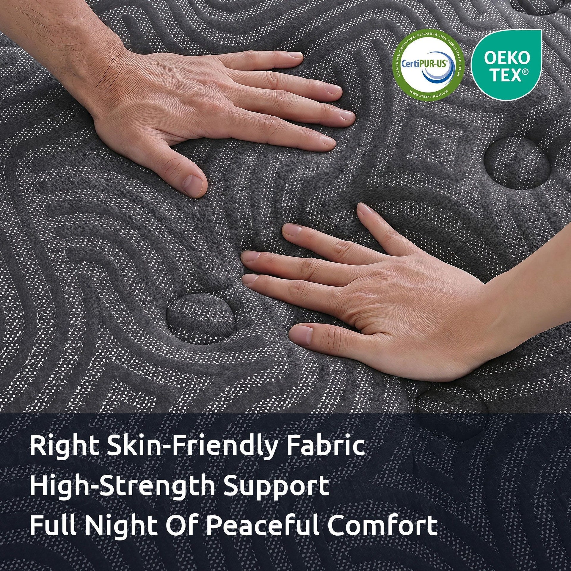 Levitex 34 cm Pocket Spring Mattress with Reinforced Edge Support & 5-Zone Pressure Relief Breathable Gel Memory Foam Hybrid Mattress for Back Pain Queen Awezingly