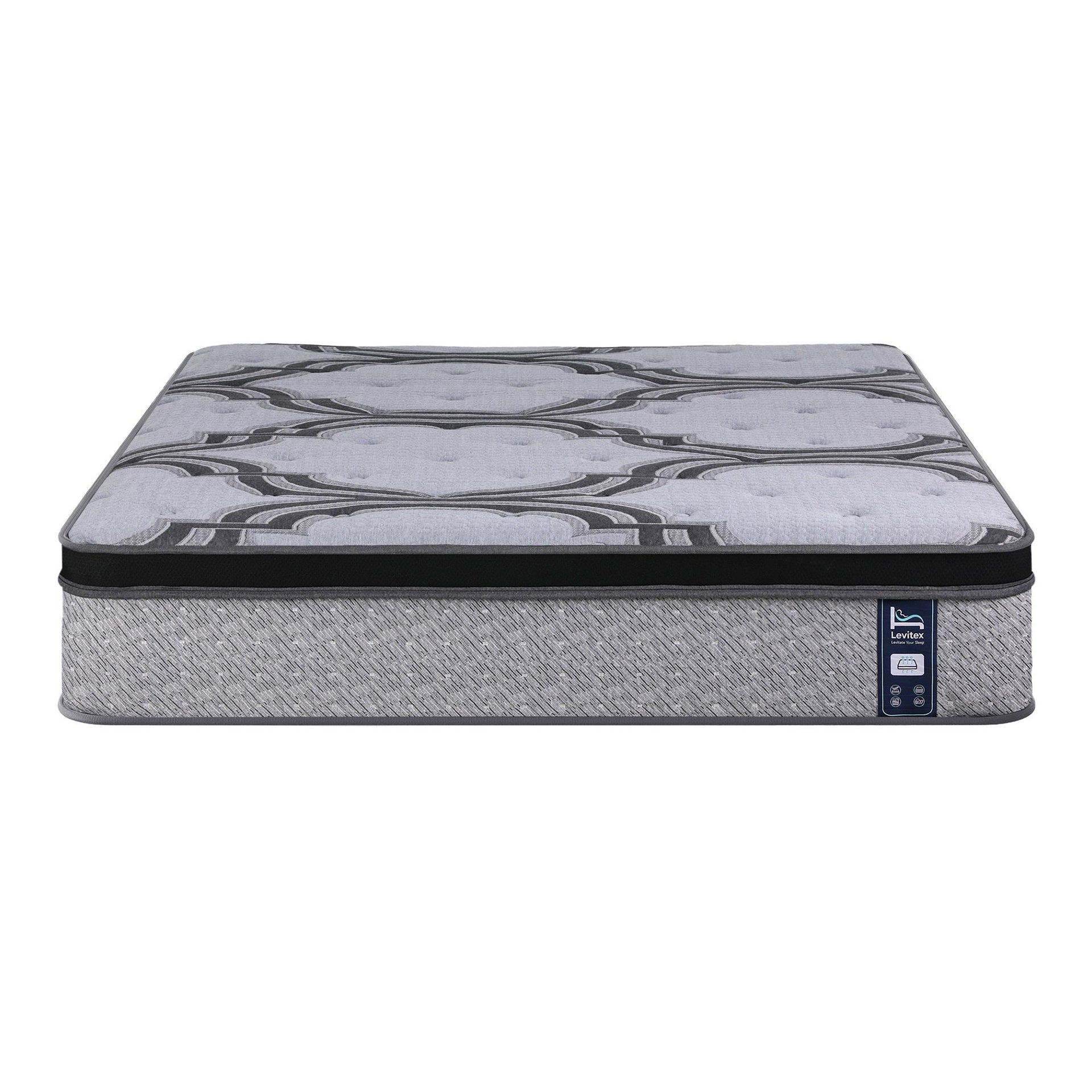 Levitex 5-Zone Pocket Spring Mattress with Latex & Memory Foam 7.5 Firm Hybrid Mattress for Extra Lumbar & Shoulder Support 34 cm Thickness Double Awezingly
