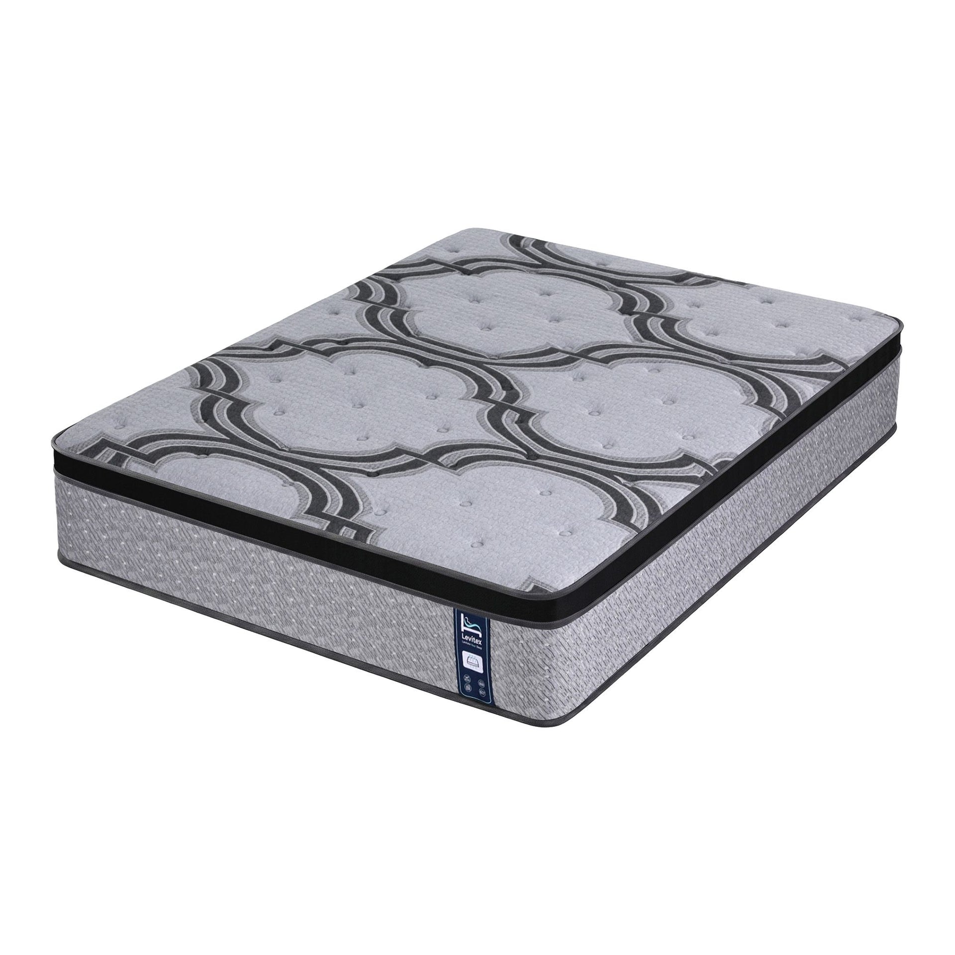 Levitex 5-Zone Pocket Spring Mattress with Latex & Memory Foam 7.5 Firm Hybrid Mattress for Extra Lumbar & Shoulder Support 34 cm Thickness King Awezingly