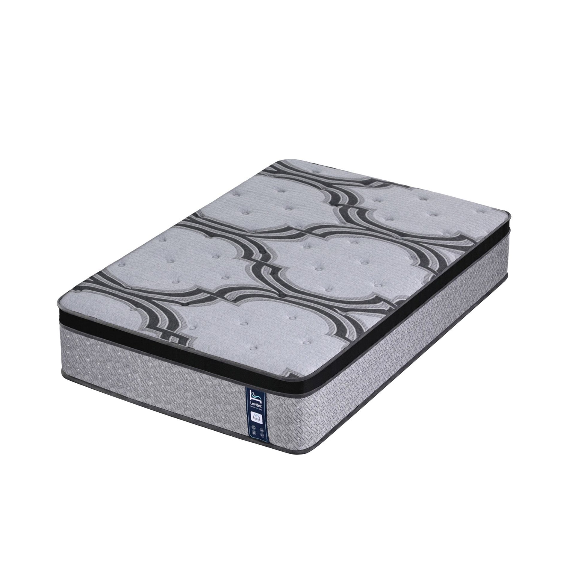 Levitex 5-Zone Pocket Spring Mattress with Latex & Memory Foam 7.5 Firm Hybrid Mattress for Extra Lumbar & Shoulder Support 34 cm Thickness Single Awezingly
