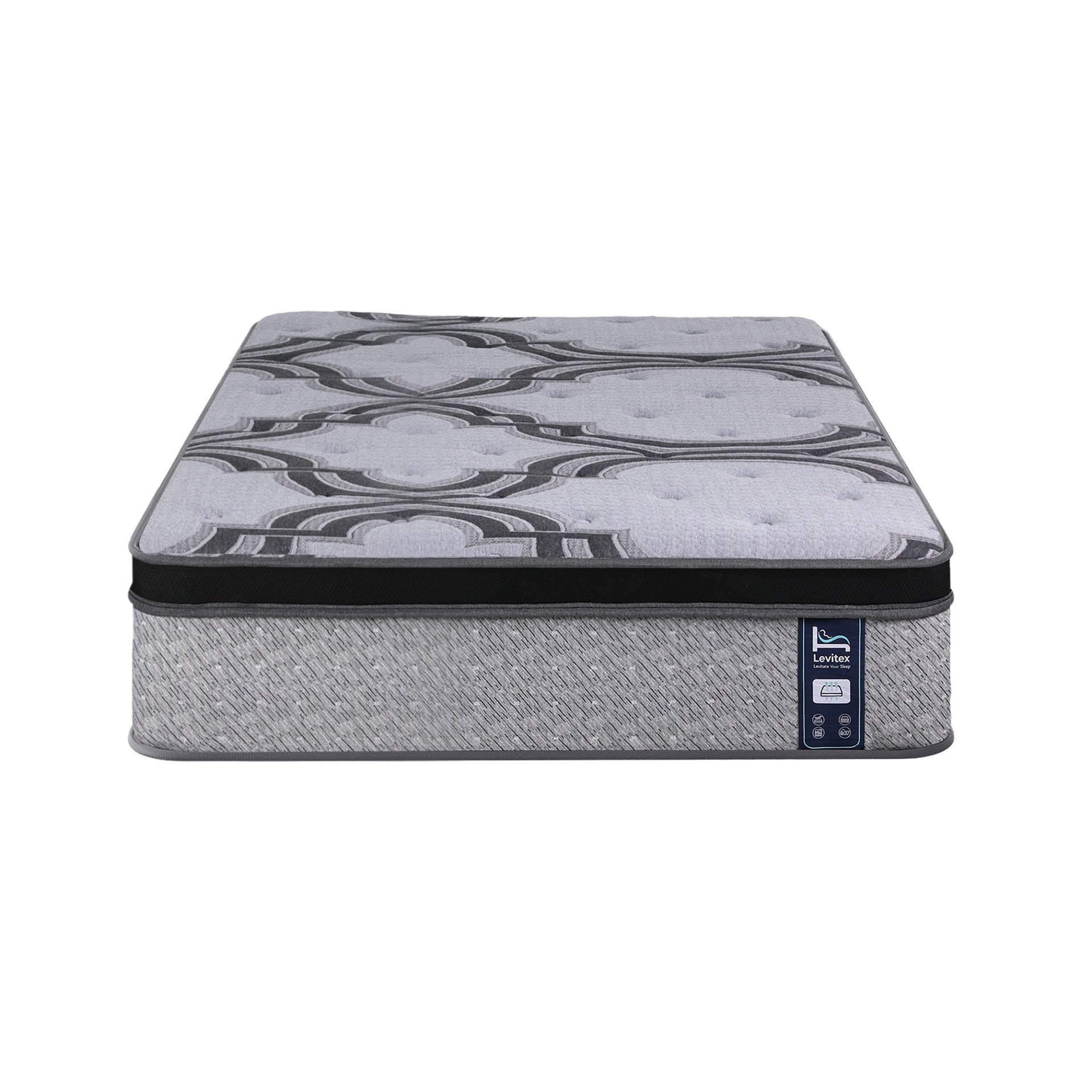 Levitex 5-Zone Pocket Spring Mattress with Latex & Memory Foam 7.5 Firm Hybrid Mattress for Extra Lumbar & Shoulder Support 34 cm Thickness Single Awezingly