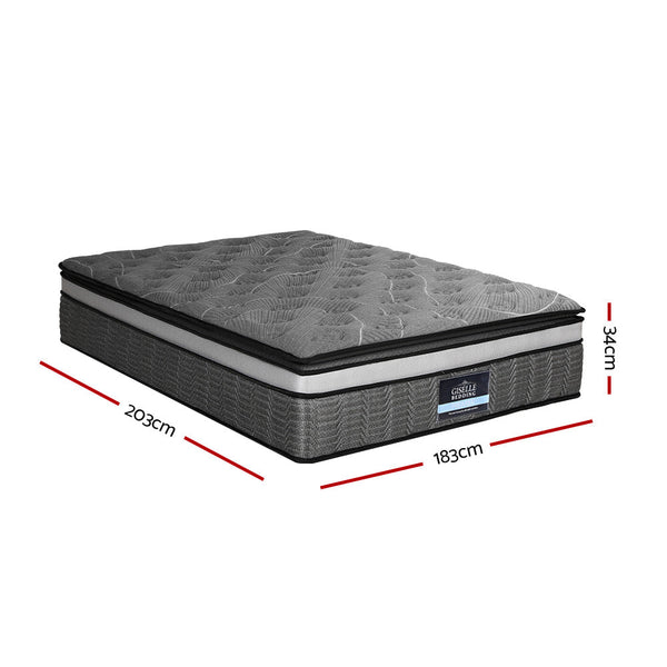 Giselle Mattress Pocket Mini Spring Mattresses Medium Firm 9-Zone Bed King Giselle Bedding
