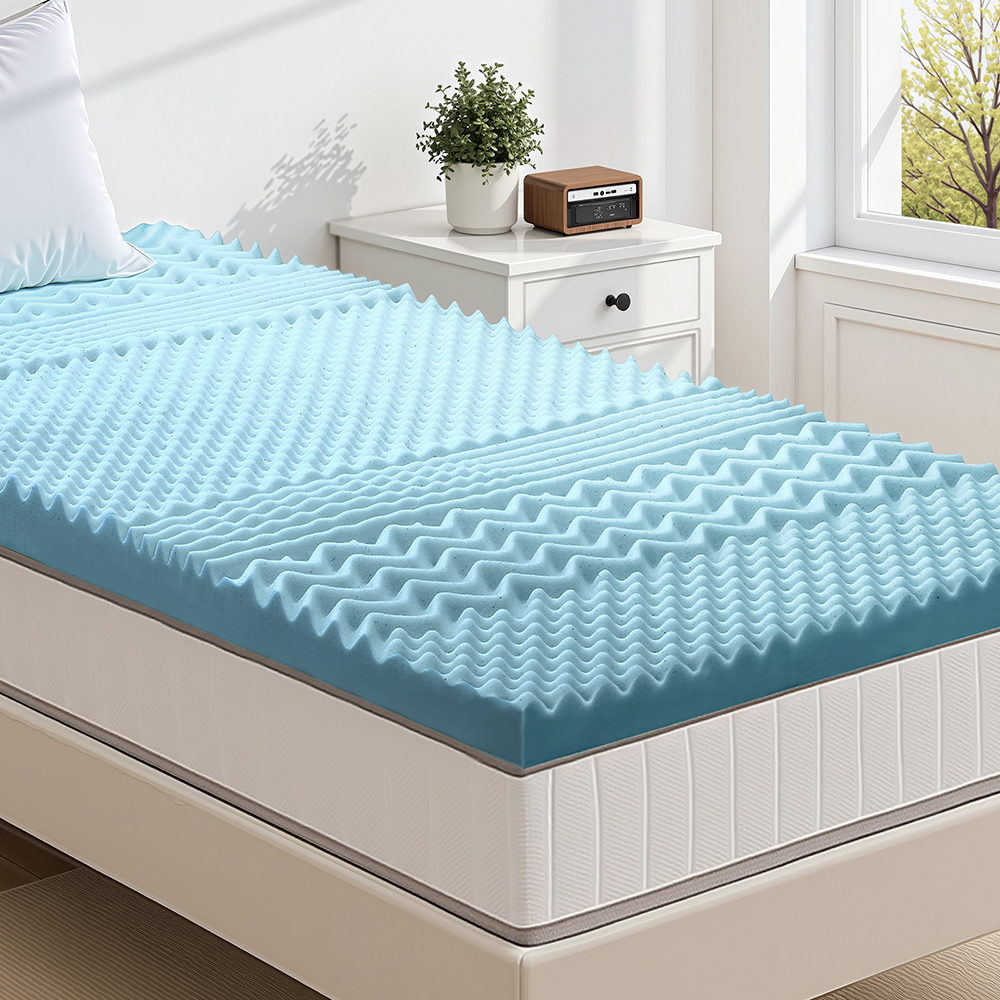 Giselle Bedding 5cm Memory Foam Mattress Topper 7-Zone King Single Giselle Bedding