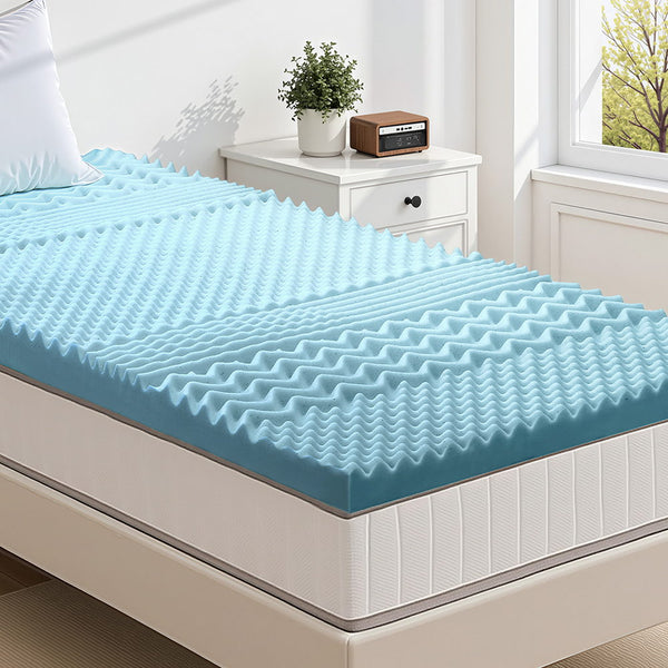 Giselle Bedding 5cm Memory Foam Mattress Topper 7-Zone King Single Giselle Bedding
