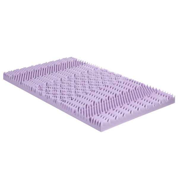 Giselle 8cm Memory Foam Mattress Topper Lavender Infused Bamboo Cover 7-Zone King Single Giselle Bedding