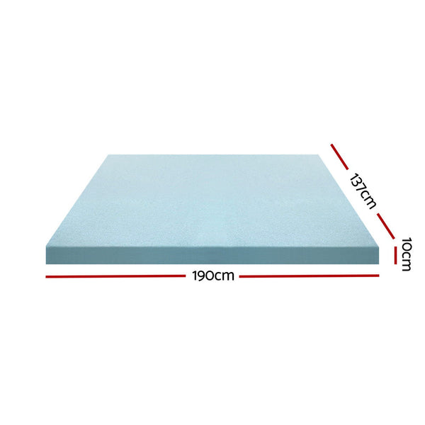 Giselle Bedding Memory Foam Mattress Topper Cool Gel Bed Mat Bamboo 10cm Double Does Not Apply
