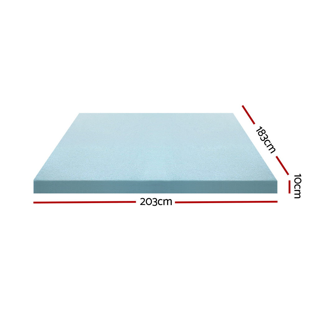 Giselle Bedding Memory Foam Mattress Topper Cool Gel Bed Mat Bamboo 10cm King Does Not Apply