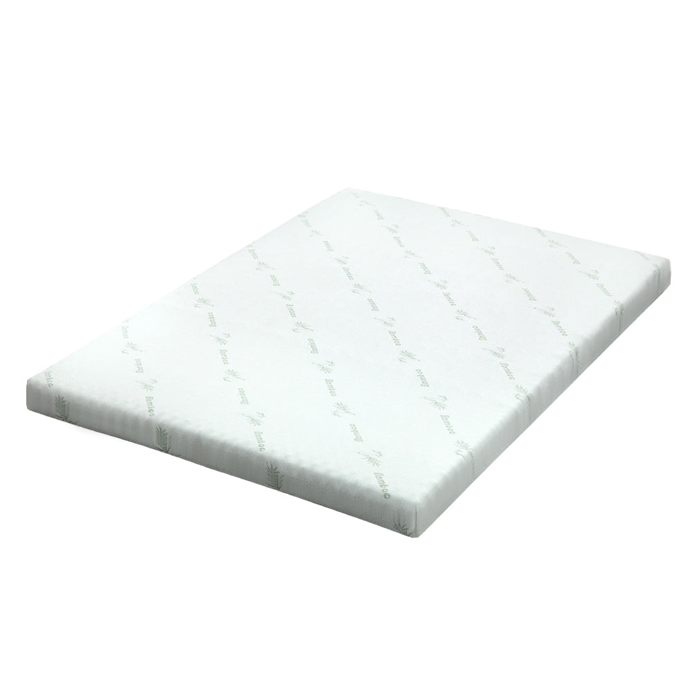 Giselle Bedding Memory Foam Mattress Topper Cool Gel Bed Mat Bamboo 10cm Single Does Not Apply