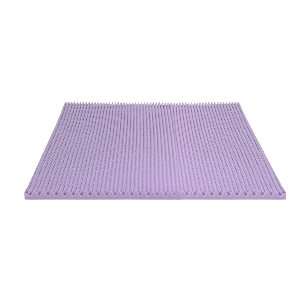 Giselle 5cm Memory Foam Mattress Topper Lavender Infused Egg Crate Pad Mat Queen Giselle Bedding
