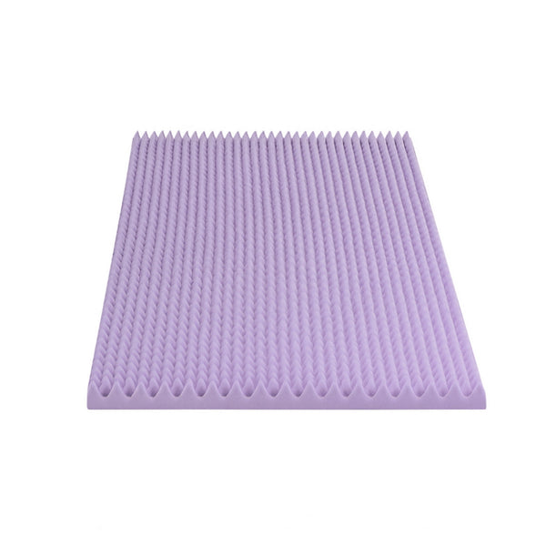 Giselle 5cm Memory Foam Mattress Topper Lavender Infused Egg Crate Pad Mat Single Giselle Bedding