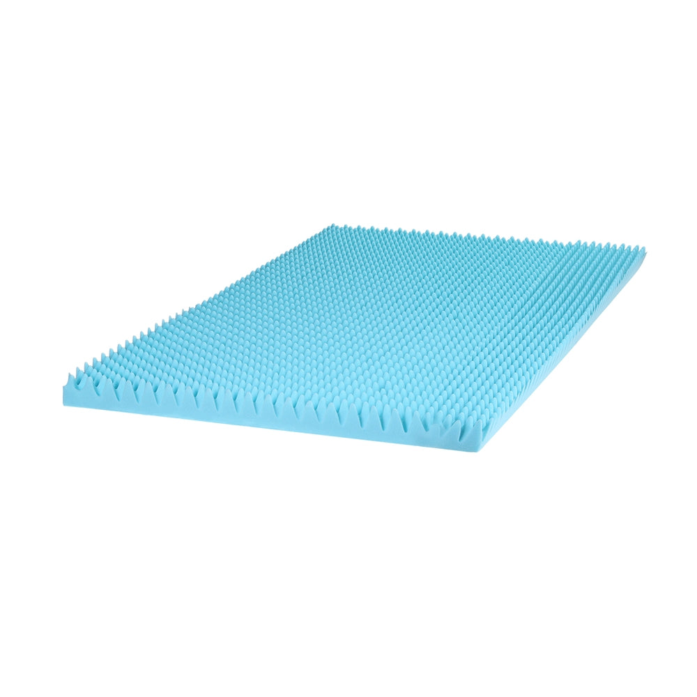 Giselle 8cm Memory Foam Mattress Topper Gel Egg Crate Foam Bamboo King Single Giselle Bedding