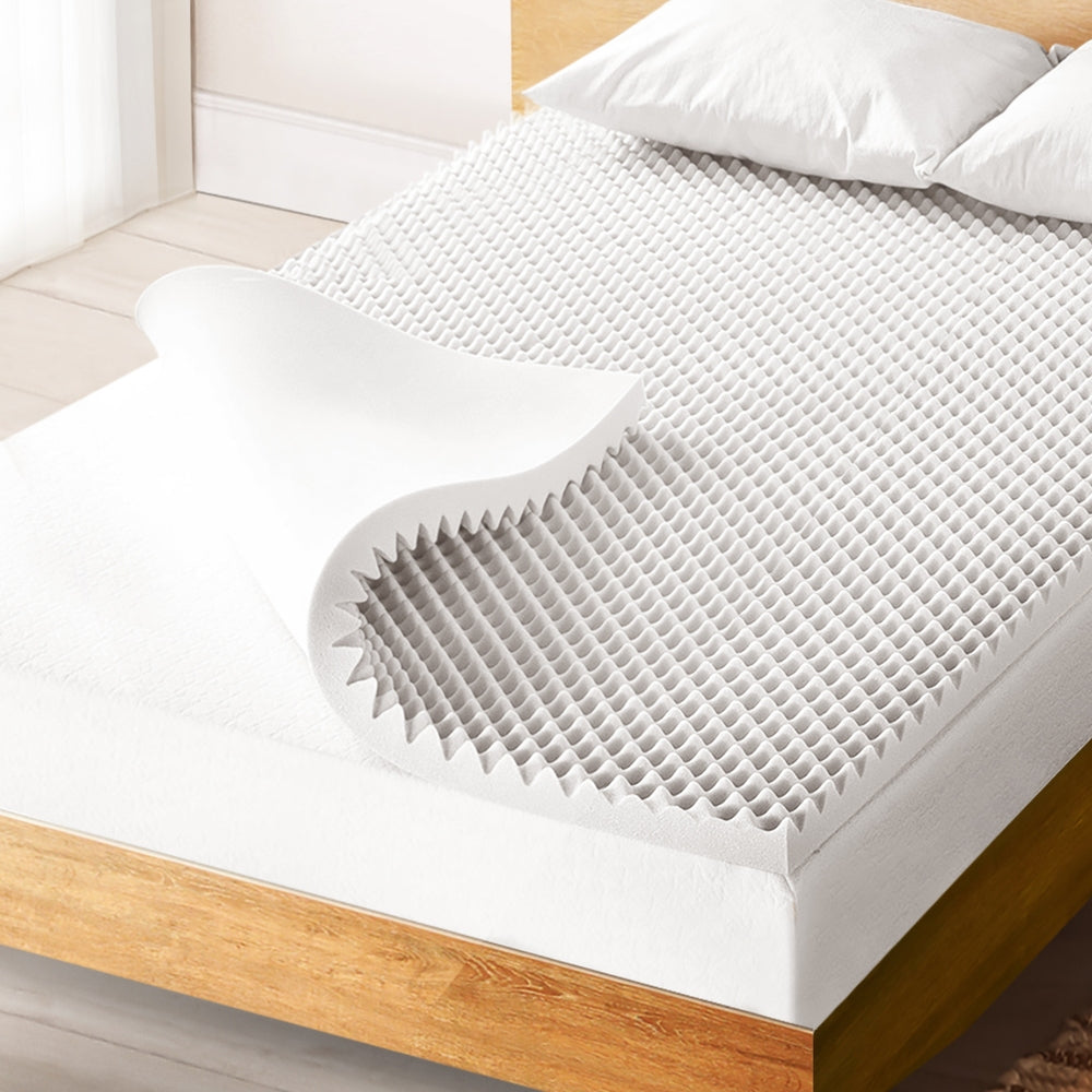 Giselle Bedding Memory Foam Mattress Topper Egg Crate 5cm King Single Awezingly