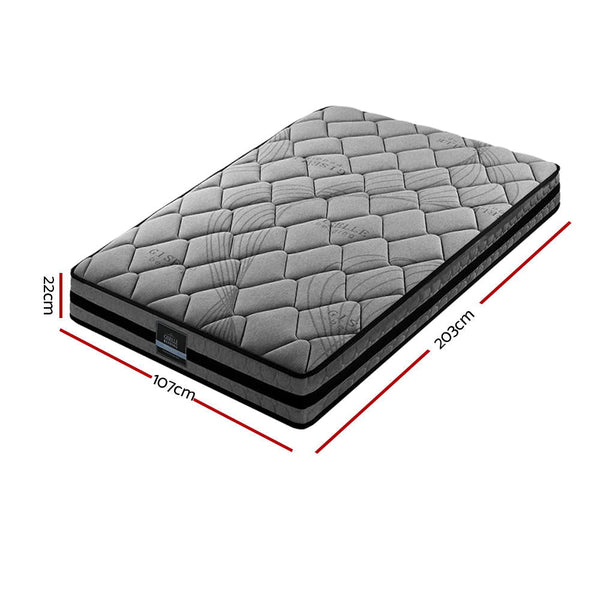 Giselle Bedding Wendell Pocket Spring Mattress 22cm Thick – King Single Giselle Bedding