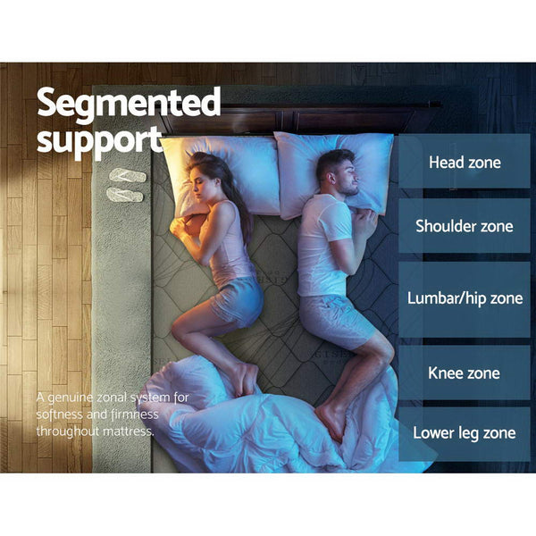 Giselle Bedding Wendell Pocket Spring Mattress 22cm Thick Queen Giselle Bedding